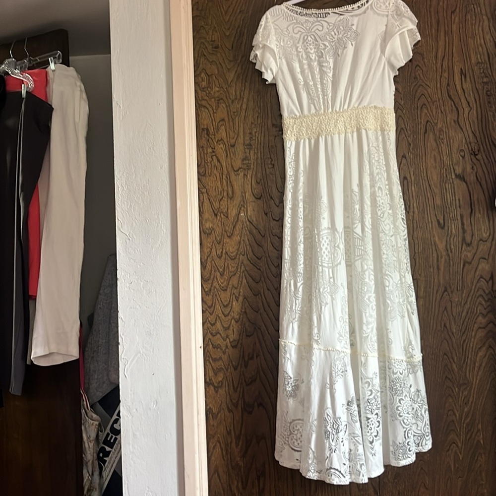FARM Rio White High Low Dress - Picture 7 of 7